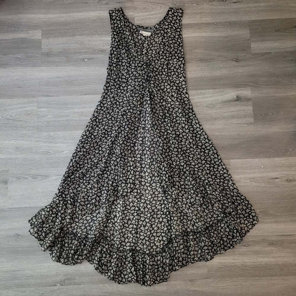 1970s vintage karen Alexander sheer dress kimono
